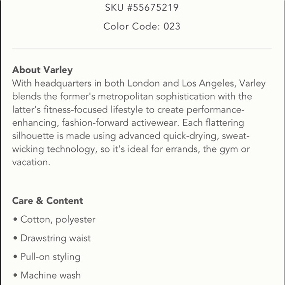 Anthropologie 
 | VARLEY ALICE SWEATPANTS - Picture 4 of 7